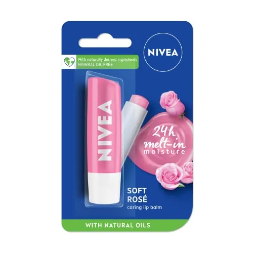 Nivea Lip Soft Rose Blister Pack Review: SPF Tinted Balm