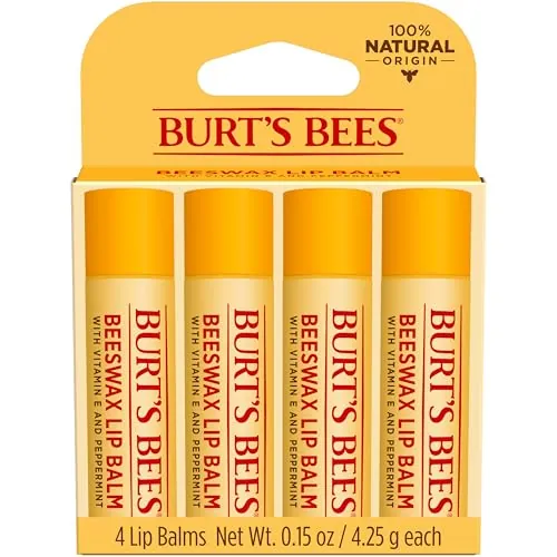 Burt's Bees 100% Natural Moisturizing Lip Balm (Original Beeswax)