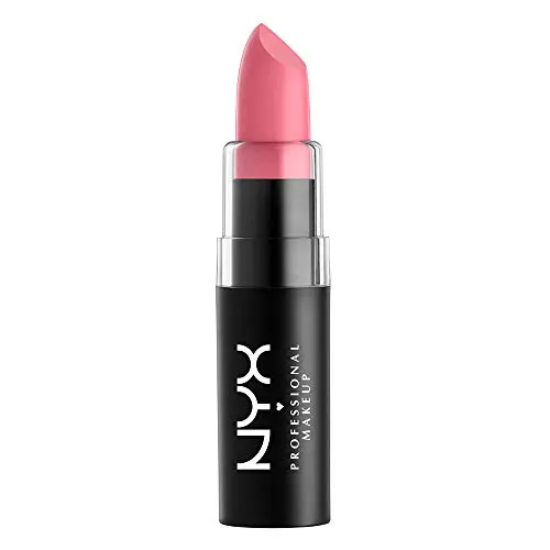 NYX Matte Lipstick Audrey Review: Mid-Tone Blue Pink