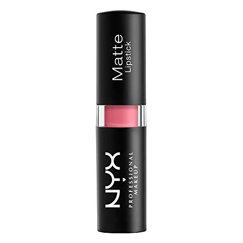NYX Matte Lipstick Audrey Review: Mid-Tone Blue Pink image 3