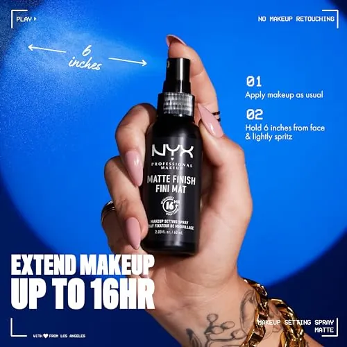 NYX Matte Setting Spray Review: 16HR Makeup Finishing Mist image 4