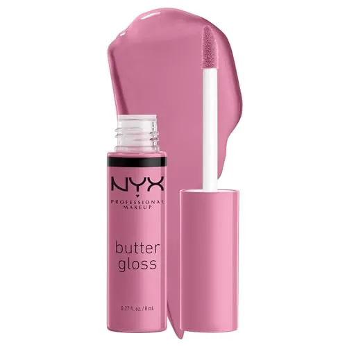 NYX Butter Gloss Eclair Review: Non-Sticky Pink Lip Gloss