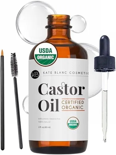 Kate Blanc Cosmetics Castor Oil Review: Hair, Lashes & Skin