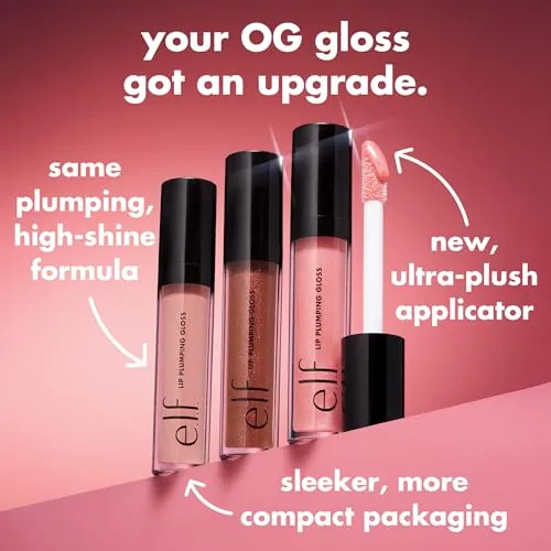 e.l.f. Lip Plumping Gloss Pink Cosmo Review image 5
