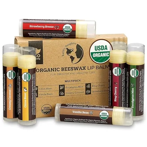 Earth's Daughter USDA Organic Lip Balm 6-Pack Review