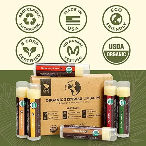 Earth's Daughter USDA Organic Lip Balm 6-Pack Review image 7