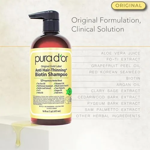 PURA D'OR Anti-Thinning Biotin Shampoo Review image 5