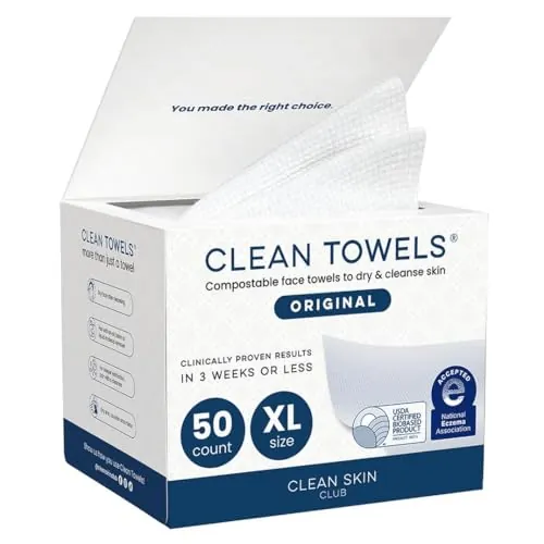 Clean Skin Club Clean Towels XL Review: Disposable Face Towel