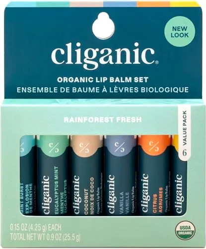 Cliganic Organic Lip Balm Set Review: Natural Lip Balm