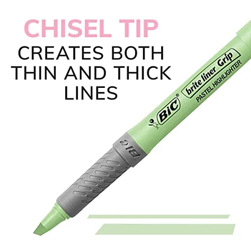 BIC Brite Liner Grip Pastel Highlighter Set Review image 5