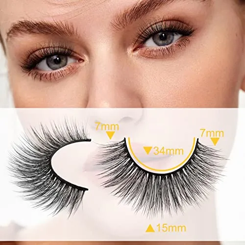 Newcally Lashes Review: Natural Wispy False Eyelashes image 4