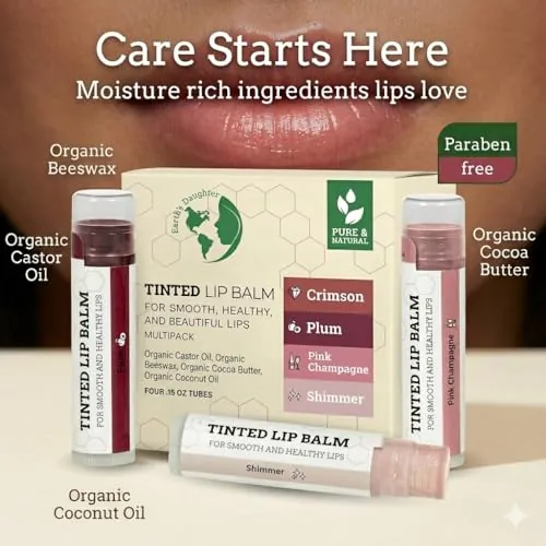 Earth's Daughter Tinted Lip Balm 4 Pack Review image 2