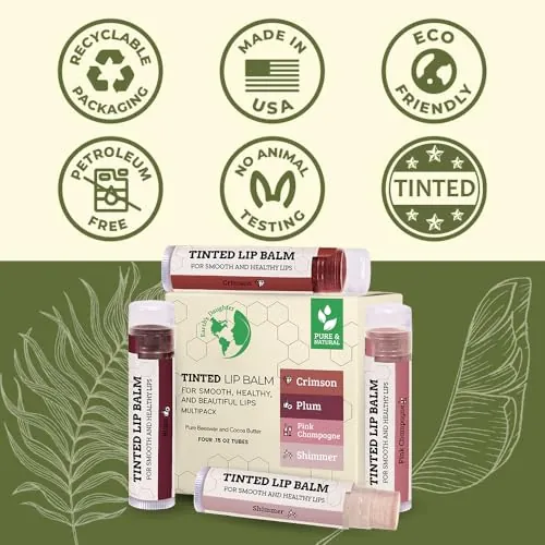 Earth's Daughter Tinted Lip Balm 4 Pack Review image 4