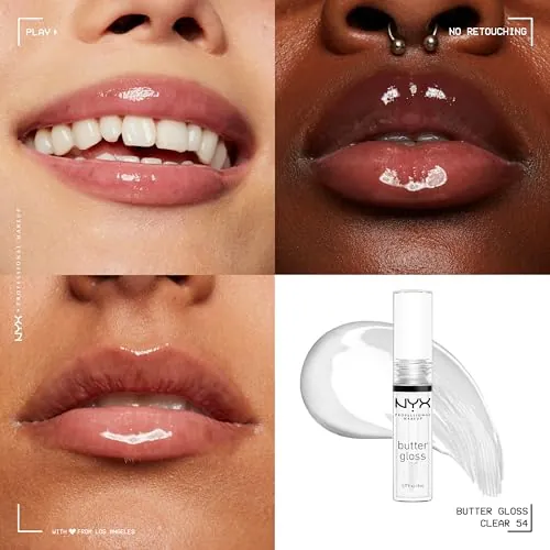 NYX Butter Gloss Sugar Glass Review: Clear Lip Gloss image 3