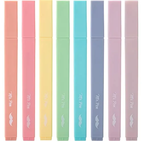 Mr. Pen Aesthetic Highlighters Review: Pastel 8-Pack