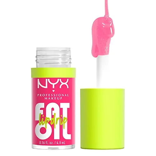 NYX Fat Oil Lip Drip Review: Sheer Pink Lip Oil Gloss
