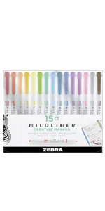 Zebra Pen Mildliner Dual-Tip Highlighter Set Review image 9