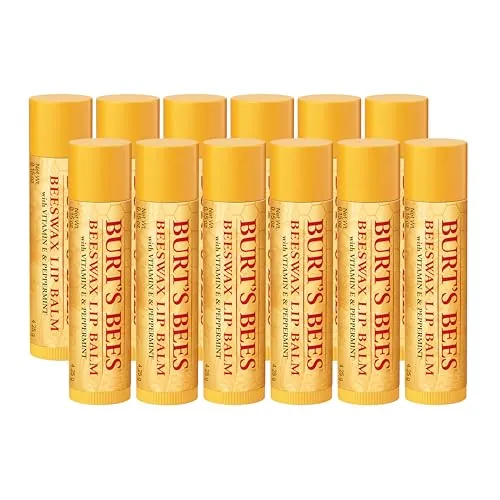 Burt's Bees Beeswax Lip Balm Review: 12-Pack Lip Moisturizer