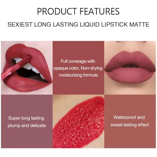 BestLand 3Pcs Matte Liquid Lip Gloss Set Review image 4